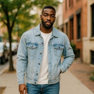 VINTAGE 2001 Denim " Ride for MDA" Bikers jacket. Oversized 2XL